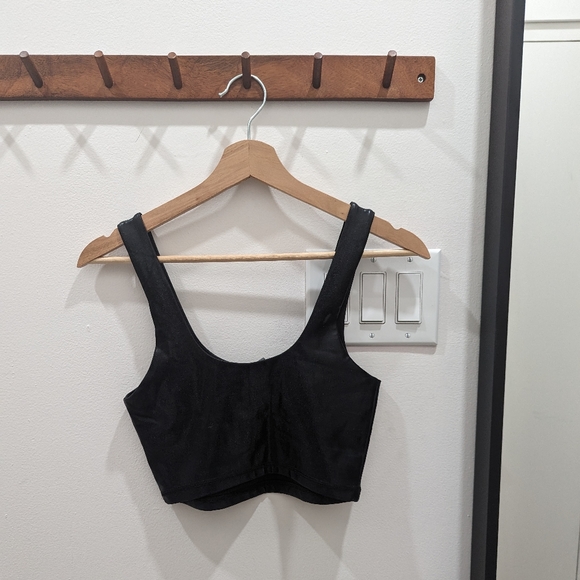 Dynamite faux leather cropped tank - Picture 3 of 5
